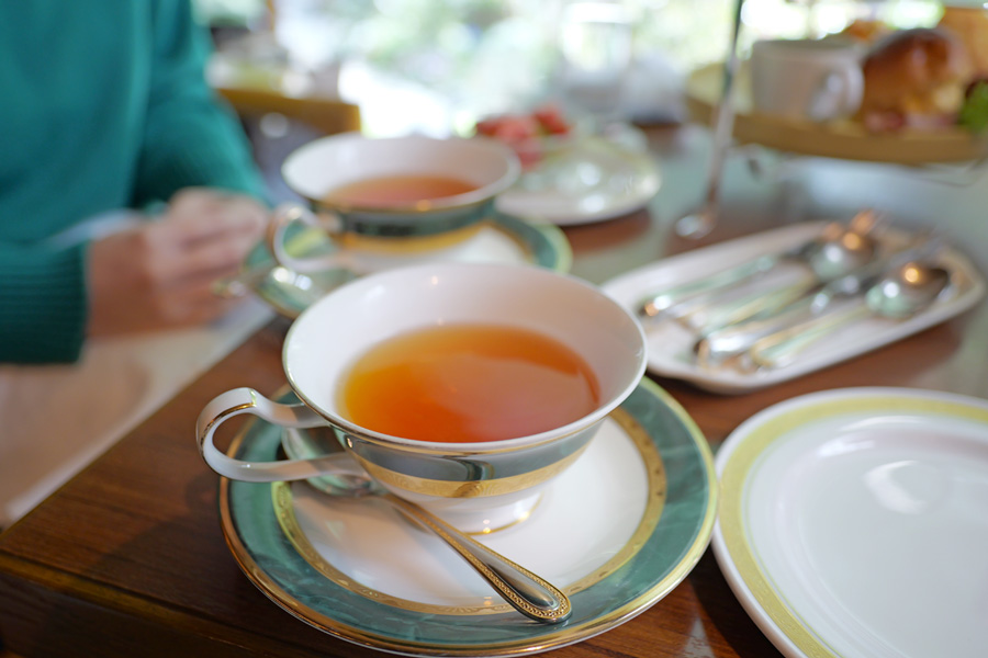 西鉄グランドホテルのアフタヌーンティー、紅茶の写真
